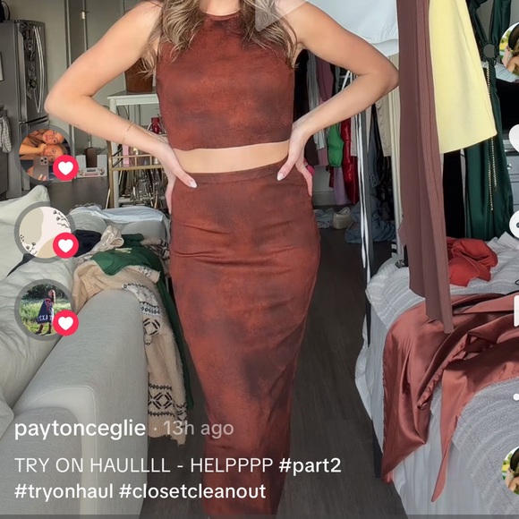 Zara Other - Zara Brown Two-Piece Set